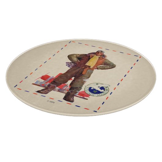 Luftpost-Pilot Schneidebrett (Ecke)