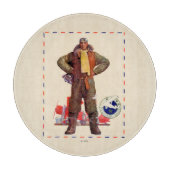 Luftpost-Pilot Schneidebrett (Vorderseite)