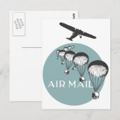 Luftpost Postkarte (Vorne/Hinten)