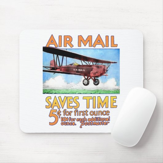 Luftpost rettet Zeit Mousepad (Mit Mouse)