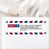 Luftpost-RÜCKSENDEADRESSE (Insitu)