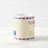 Luftpost-Umschlag-Tasse Kaffeetasse (Mittel)
