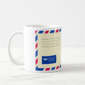 Luftpost-Umschlag-Tasse Kaffeetasse (Links)