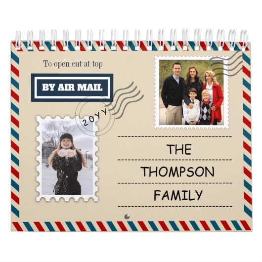 Luftpost und Postkarte Foto 2025 hinzufügen Kalender (Titelbild)