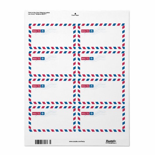 Luftpostadresse | MAIL AN: (Vorne)