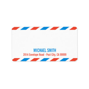 Luftpostaufkleberschablone Adressaufkleber