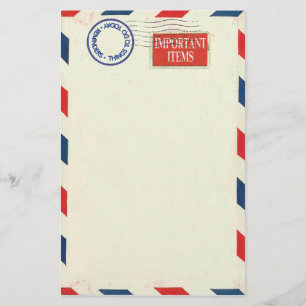 Luftpostbriefpapier Briefpapier