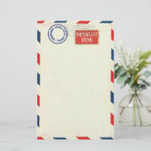 Luftpostbriefpapier Briefpapier (Stehend Vorderseite)