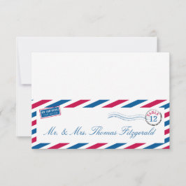 Luftpostkarte Einladung