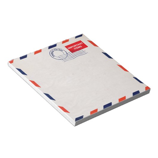 Luftpostnotiz Notizblock (angewinkelt)