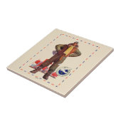 Luftpostpilot Fliese (Seite)