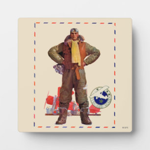 Luftpostpilot Fotoplatte