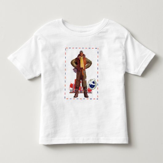 Luftpostpilot Kleinkind T-shirt (Vorderseite)