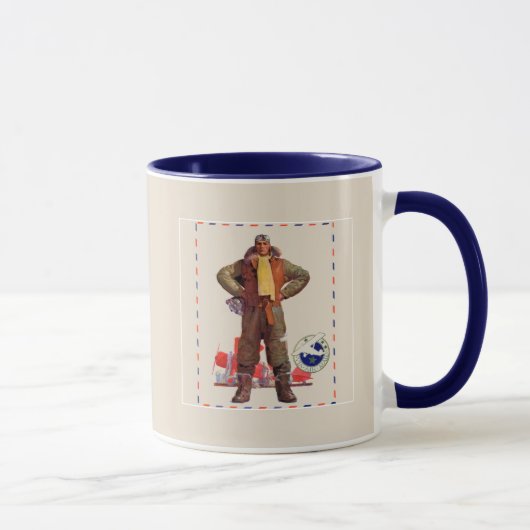 Luftpostpilot Tasse (Rechts)