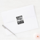 Luftpostposter Runder Aufkleber (Umschlag)