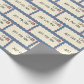 Luftpostumschlag mit Geburtsstempel Geschenkpapier (Ecke)