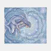 Luftpriesterin Fleecedecke (Vorderseite (Horizontal))