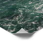 Luftschaum - Dramatisches Küstenwasser Poster (Ecke)