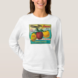 Luftschiff-Apple-Kiste LabelWatsonville, CA T-Shirt