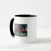 Luftschiff aus Ablaze während des Feuers 1906 Tasse (Vorderseite Links)