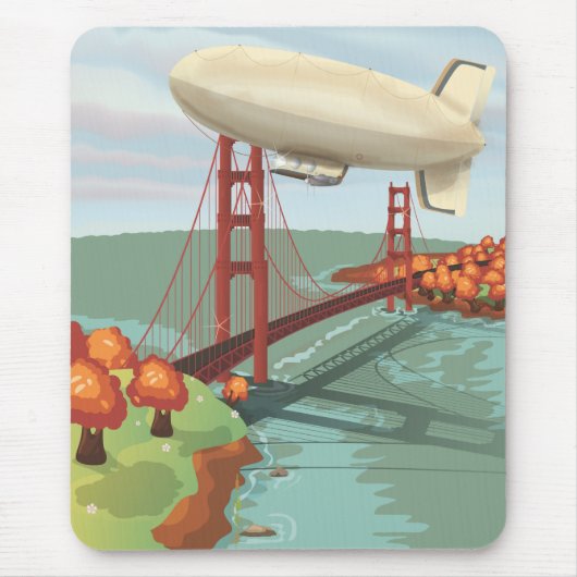 Luftschiff Blimp Mousepad (Vorne)