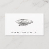 Luftschiff (Briefbeschwererart) Visitenkarte (Vorderseite)