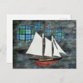 Luftschiff Campbell Postkarte (Vorne/Hinten)