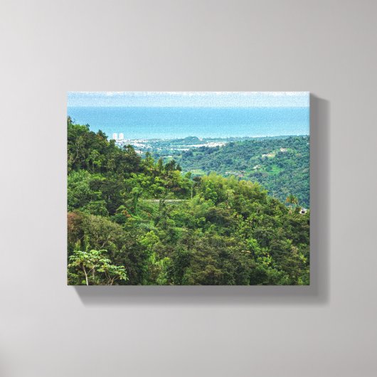 Luftschiff des Puerto rico el yunque Leinwanddruck (Vorderseite)