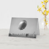 Luftschiff Hindenburg Zeppelin landet in Lakehurst Karte (Gelbe Blume)