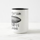 Luftschiff-Kapitän im Training, Steampunk Tasse (Zentrum)
