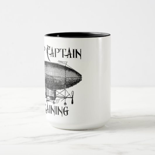 Luftschiff-Kapitän im Training, Steampunk Tasse (Zentrum)
