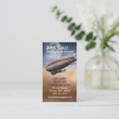 Luftschiff-Kapitän (vertikale) Visitenkarten Visitenkarte (Stehend Vorderseite)