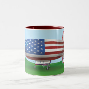 Luftschiff ohne Gerüst Zweifarbige Tasse