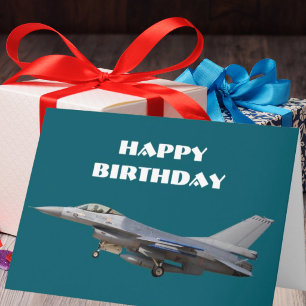 Luftschiff-Pilot von Birthday Jet Fighter Karte