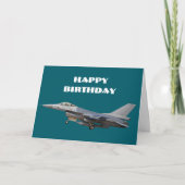 Luftschiff-Pilot von Birthday Jet Fighter Karte (Vorderseite)