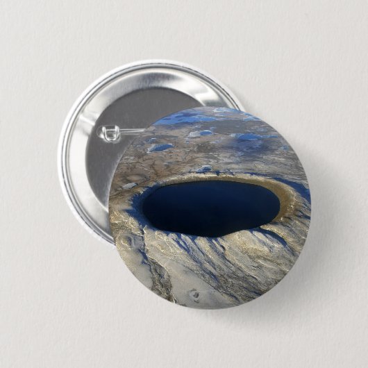 Luftschiff Pingualuit Krater, Quebec, Kanada. Button (Vorne & Hinten)