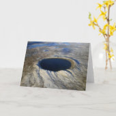 Luftschiff Pingualuit Krater, Quebec, Kanada. Karte (Gelbe Blume)