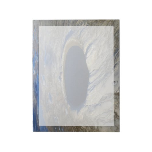 Luftschiff Pingualuit Krater, Quebec, Kanada. Notizblock (Rotiert)