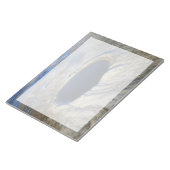 Luftschiff Pingualuit Krater, Quebec, Kanada. Notizblock (angewinkelt)