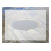 Luftschiff Pingualuit Krater, Quebec, Kanada. Notizblock (Vorderseite)