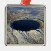 Luftschiff Pingualuit Krater, Quebec, Kanada. Ornament Aus Metall (Vorne)
