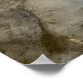 Luftschiff Pingualuit Krater, Quebec, Kanada. Poster (Ecke)