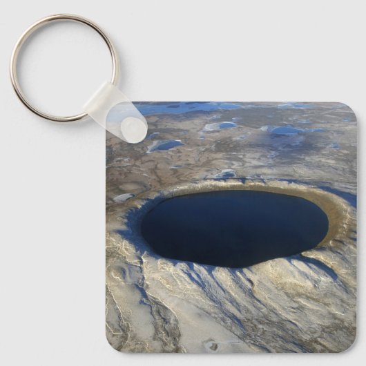 Luftschiff Pingualuit Krater, Quebec, Kanada. Schlüsselanhänger (Vorderseite)