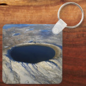 Luftschiff Pingualuit Krater, Quebec, Kanada. Schlüsselanhänger (Rückseite)