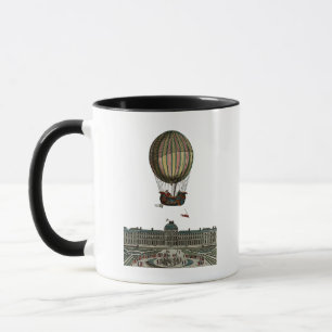 Luftschiff über Stadt Tasse