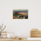 Luftschiff und Yachthafen Poster (Küche)