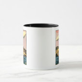 Luftschiff Zeppelin Luftschiff über Stadtplakat Tasse (Zentrum)