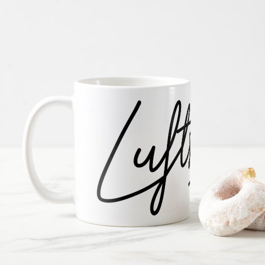 Luftschloss, deutsches Wort, Luftschlösser, Deutsc Kaffeetasse (Mit Donut)
