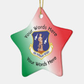 Luftschutzschild Keramikornament (Links)