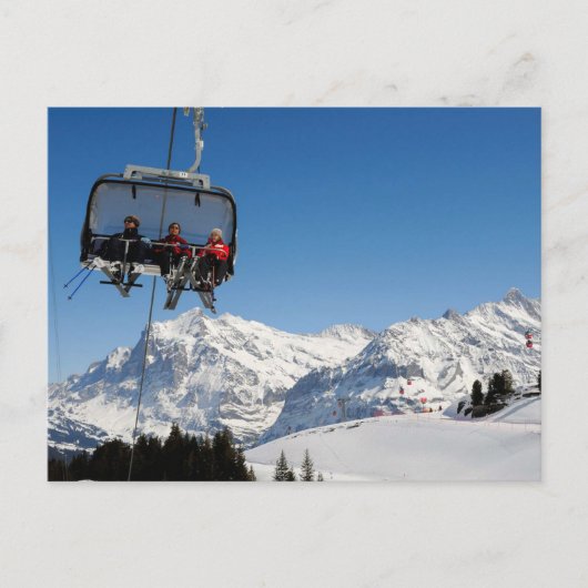 Luftseilbahn in der Jungfrau Region Postkarte (Vorderseite)
